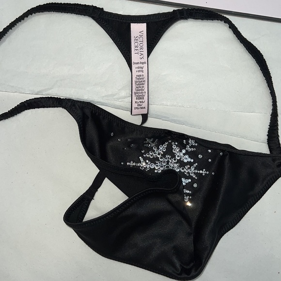 Victoria's Secret Rhinestones VString THONG Panty XL - Picture 10 of 11